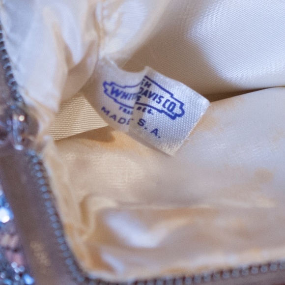 Vintage 1940's WHITING & DAVIS silver mesh evening bag - Picture 13 of 15